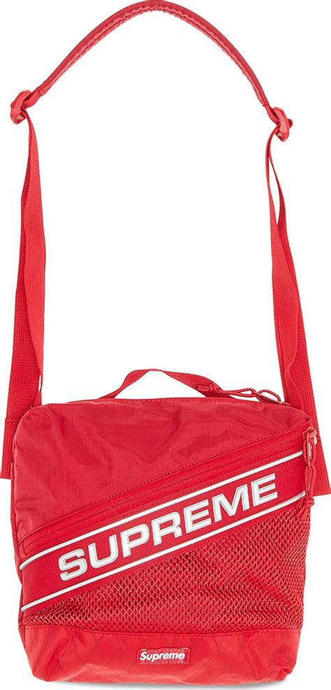 fake supreme bag red|supreme shoulder bag red.